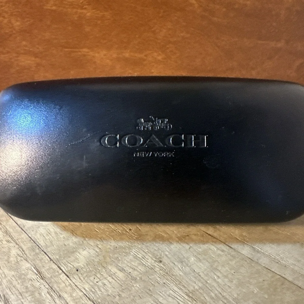 Coach Hard Case Sunglasses Glasses Black Clamshell Holder